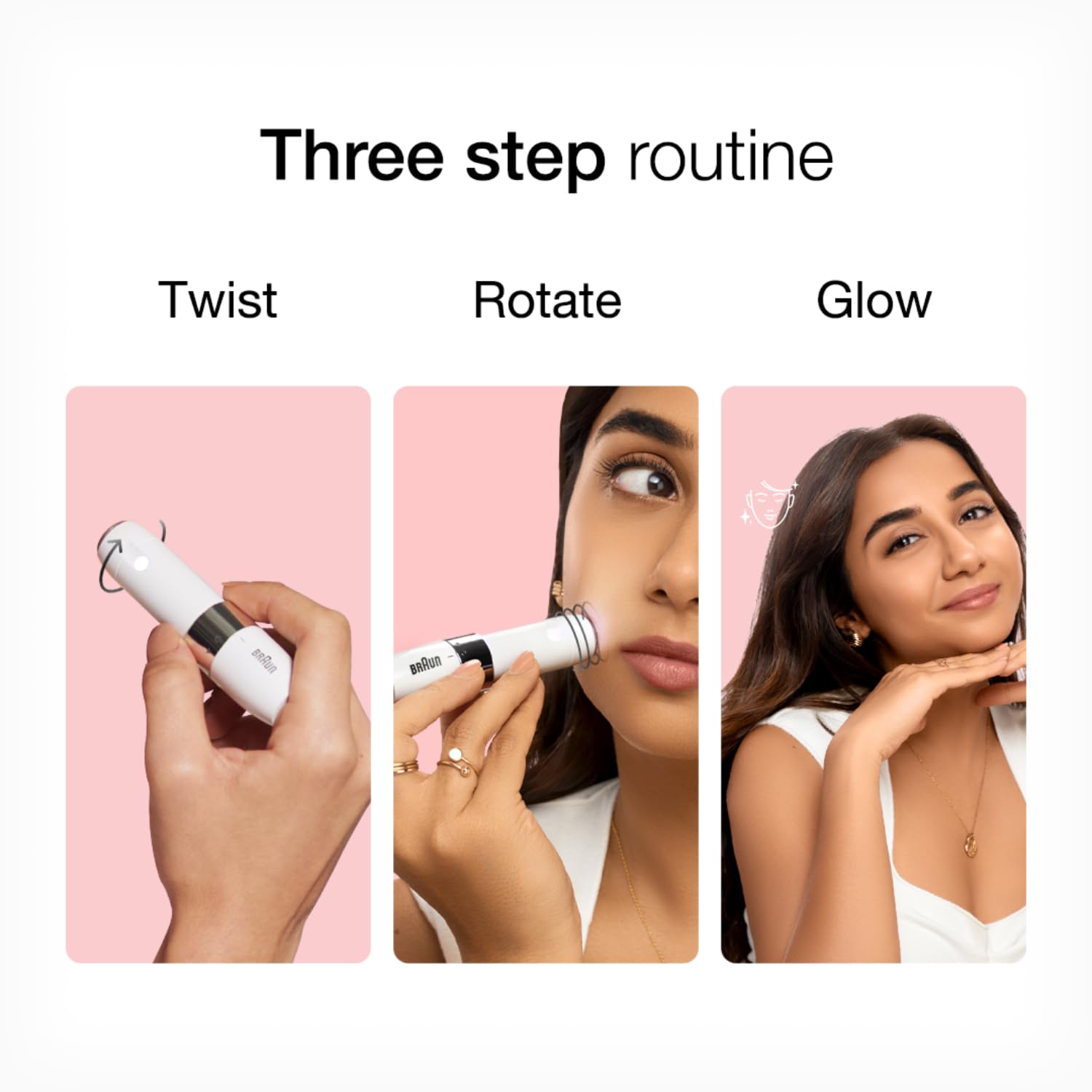 Braun Face Mini Hair Remover FS1000, Electric Facial Hair Remover for Women - Image 4